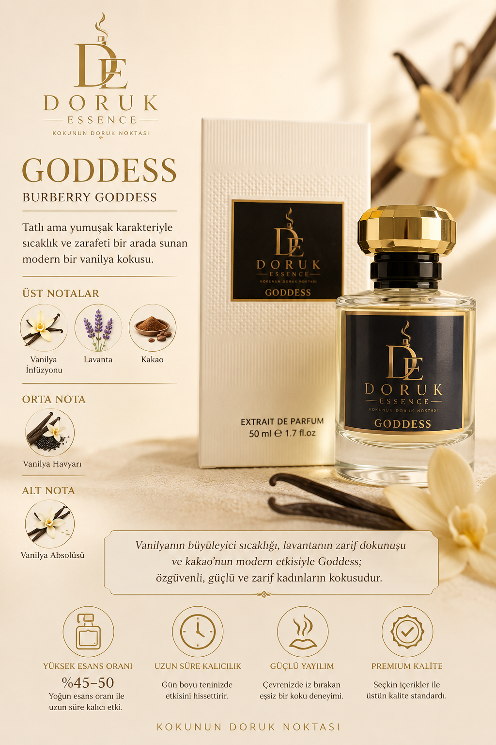DORUK ESSENCE GODDESS - 50 ML KADIN PARFÜM