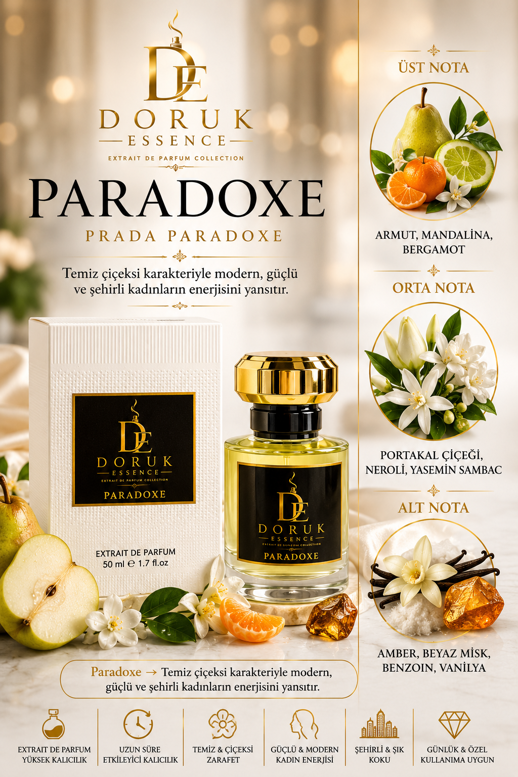 DORUK ESSENCE PARADOXE - 50 ML KADIN PARFÜM
